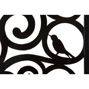 Mauro Ferretti Wandpaneel Baum 70x1x70 cm schwarz