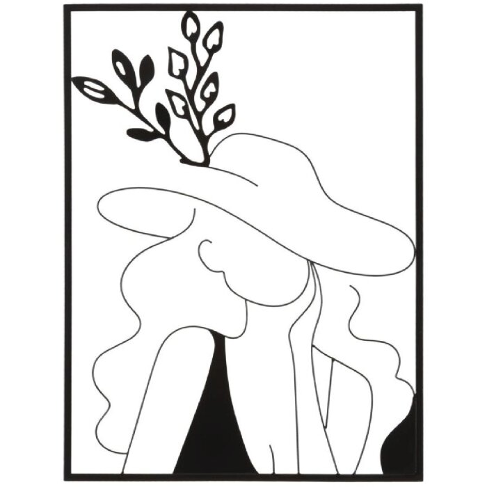 Mauro Ferretti panou de perete Elegant 60x1x80 cm negru