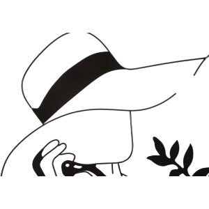 Mauro Ferretti panou de perete Femeie elegantă 60x1x80 cm...