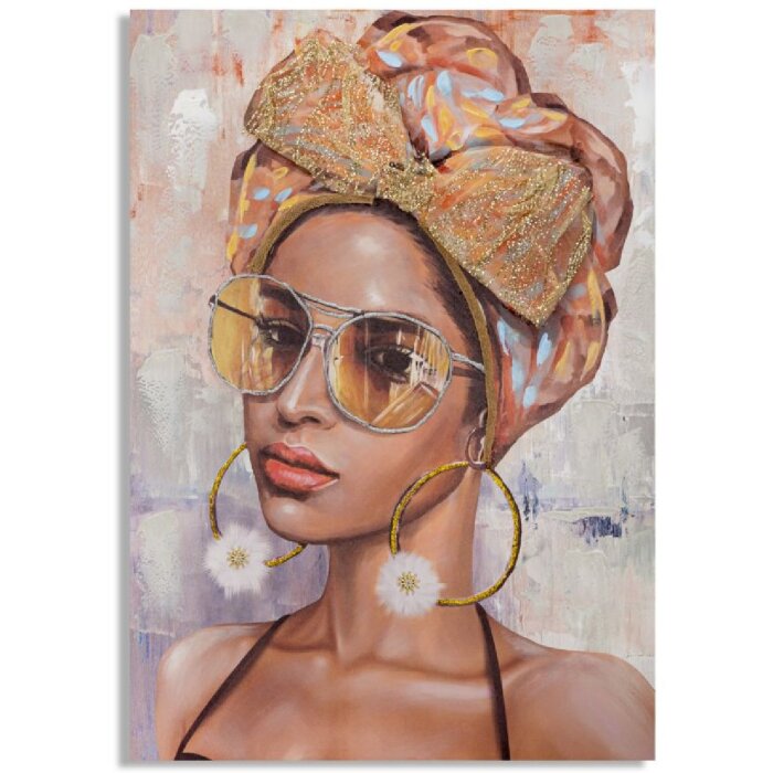 Mauro Ferretti perete mural Jennifer 70x3x100 cm multicolor