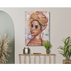 Mauro Ferretti perete mural Jennifer 70x3x100 cm multicolor