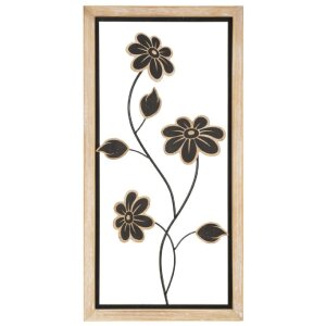 Mauro Ferretti Wandpaneel Girish 30x2,5x60 cm braun schwarz