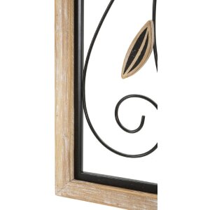 Mauro Ferretti panou de perete Koman 26x2.5x60 cm maro negru