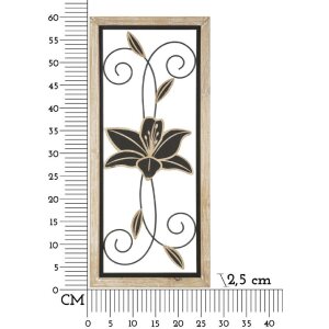 Mauro Ferretti Wandpaneel Koman 26x2,5x60 cm braun schwarz