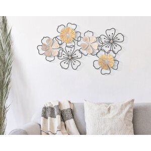 Mauro Ferretti panou de perete Itis 75x3.5x42 cm maro negru