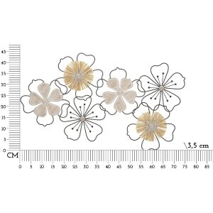 Mauro Ferretti panou de perete Itis 75x3.5x42 cm maro negru