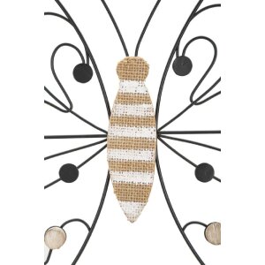 Mauro Ferretti Wandpaneel Schmetterling 39,5x1,5x33,5 cm...