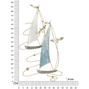 Mauro Ferretti panou de perete Vela Colour 51.4x4x87 cm albastru alb