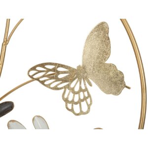 Mauro Ferretti Wanddeko Lixy 50,2x5,1x92 cm schwarz weiß goldfarben