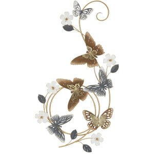 Mauro Ferretti panou de perete Delis 45.1x5.1x87.6 maro