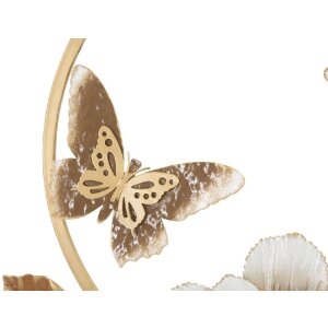 Mauro Ferretti Wanddeko Rouns 58,4x5,1x63,5 cm beige goldfarben