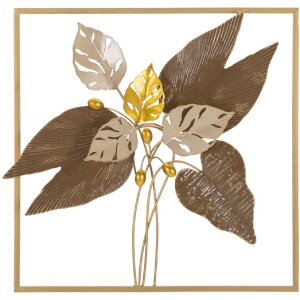 Mauro Ferretti Wandpaneel Browy 50,2x5,1x50,2 cm braun gold