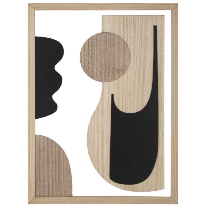 Mauro Ferretti MDF-Wandpaneel Astry 60x2x80 natur schwarz