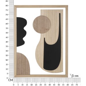 Mauro Ferretti MDF-Wandpaneel Astry 60x2x80 natur schwarz