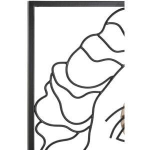 Mauro Ferretti MDF-Wandpaneel David 50x2x80 natur schwarz