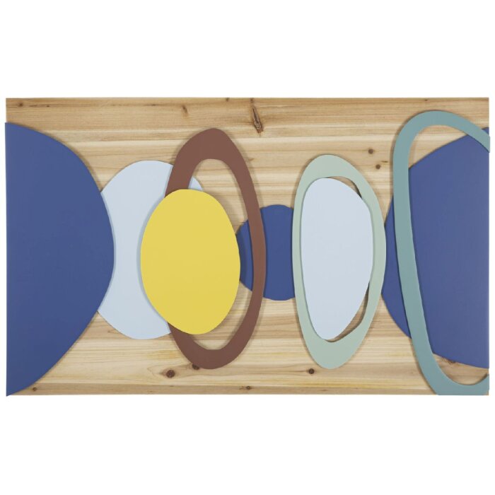 Mauro Ferretti panou de perete culoare lemn 80x2.5x50 cm multicolor