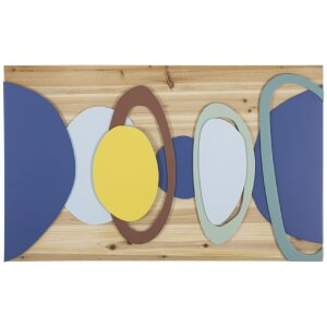 Mauro Ferretti Wandpaneel Holz Farbe 80x2,5x50 cm mehrfarbig