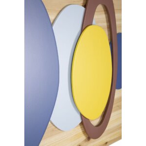 Mauro Ferretti Wandpaneel Holz Farbe 80x2,5x50 cm mehrfarbig