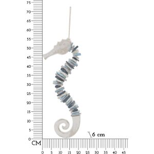 Mauro Ferretti decor suspendat căluț de mare 22x6x55 cm multicolor