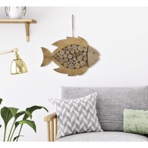 Mauro Ferretti Hängedeko Fisch Nature 42,5x2x28,5 cm natur