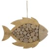 Mauro Ferretti Hängedeko Fisch Nature 42,5x2x28,5 cm natur