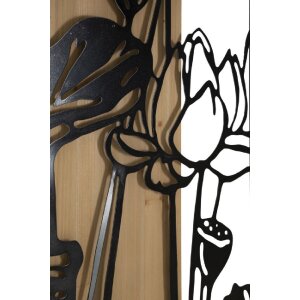 Mauro Ferretti panou de perete Lotus 60x2x90 cm negru maro