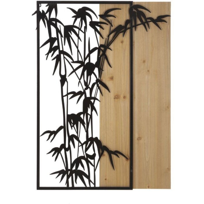 Mauro Ferretti panou de perete bambus 58x2x80 cm negru maro