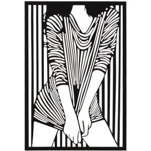 Mauro Ferretti Wandpaneel Modisch 40x1,3x60 cm schwarz