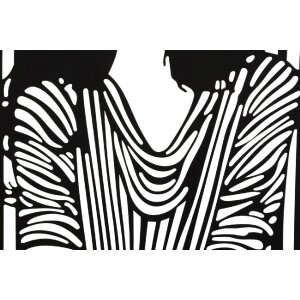 Mauro Ferretti Wandpaneel Modisch 40x1,3x60 cm schwarz