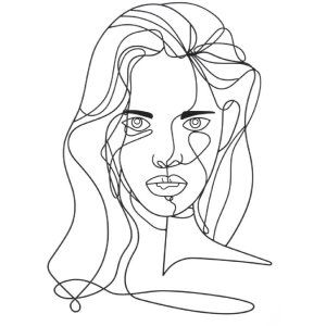 Mauro Ferretti Wandpaneel Gesicht 57,5x1,3x80 cm schwarz