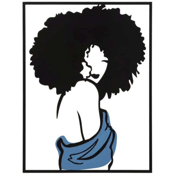 Mauro Ferretti Wandpaneel Afef 60x1,3x80 cm schwarz blau