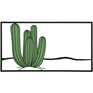 Mauro Ferretti Wandpaneel Kaktus 60x1,3x33 cm grün...