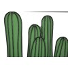Mauro Ferretti panou de perete cactus 60x1.3x33 cm verde negru
