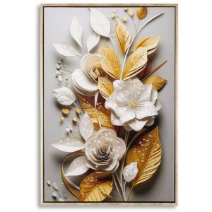 Mauro Ferretti Wandbild Flora mit Rahmen 42x3,5x62 cm...