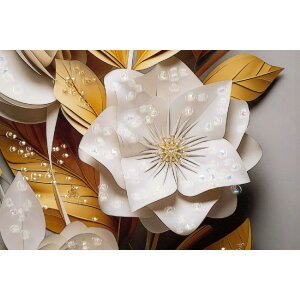 Mauro Ferretti Wandbild Flora mit Rahmen 42x3,5x62 cm...