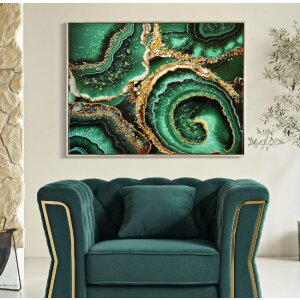 Mauro Ferretti perete mural Smeraldy 82x4x62 cm verde auriu
