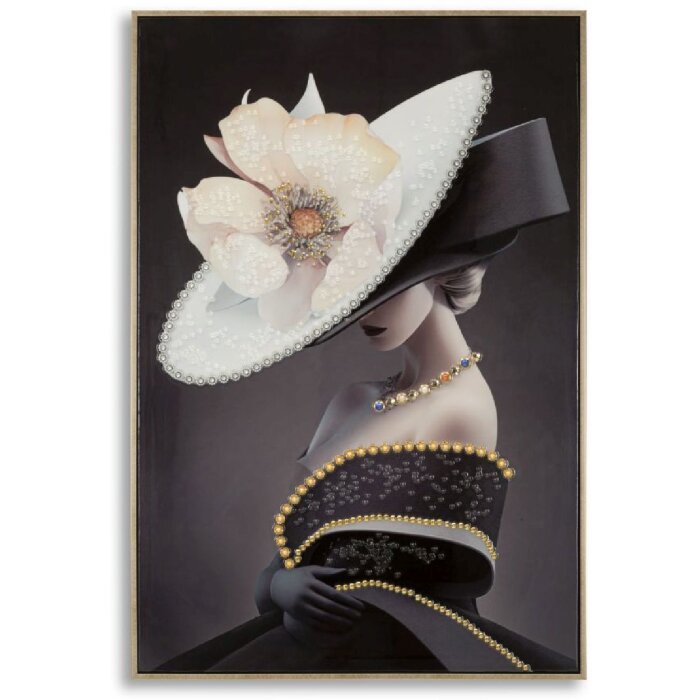 Mauro Ferretti mural pălărie Viena 62x4x92 cm aur negru