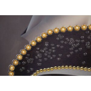 Mauro Ferretti mural pălărie Viena 62x4x92 cm aur negru