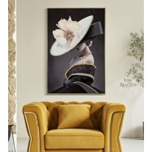 Mauro Ferretti mural pălărie Viena 62x4x92 cm aur negru