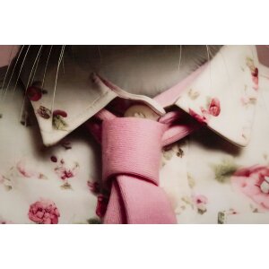 Mauro Ferretti perete mural Iepuraș cu cadru 62.5x2.8x62.5 cm roz