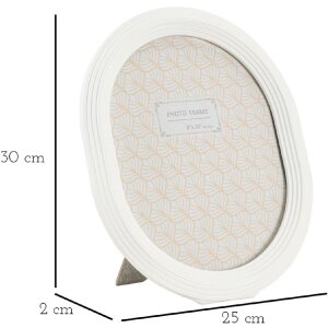 Mauro Ferretti Bilderrahmen Ovally 20x25 cm weiß