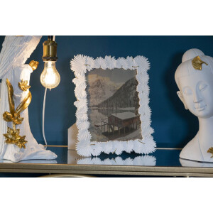 Mauro Ferretti ramă foto frunze de palmier 20x25 cm alb