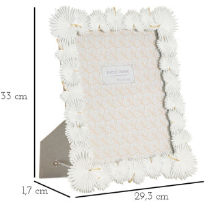 Mauro Ferretti ramă foto frunze de palmier 20x25 cm alb