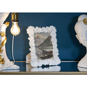 Mauro Ferretti ramă foto frunze de palmier 15x20 cm alb