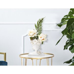 Mauro Ferretti Vază Mrs Jung 21.7x14x21 cm aur alb