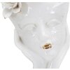 Mauro Ferretti Vase Frau Maske 16,5x14x27,3 cm weiß gold