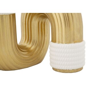 Mauro Ferretti Bann vază 10.5x10.5x12.7 cm aur alb