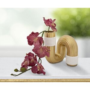 Mauro Ferretti Bann vază 10.5x10.5x12.7 cm aur alb