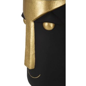 Mauro Ferretti Vase Tribal30x23,5x40 cm  schwarz gold