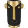 Mauro Ferretti Vase Tribal30x23,5x40 cm  schwarz gold